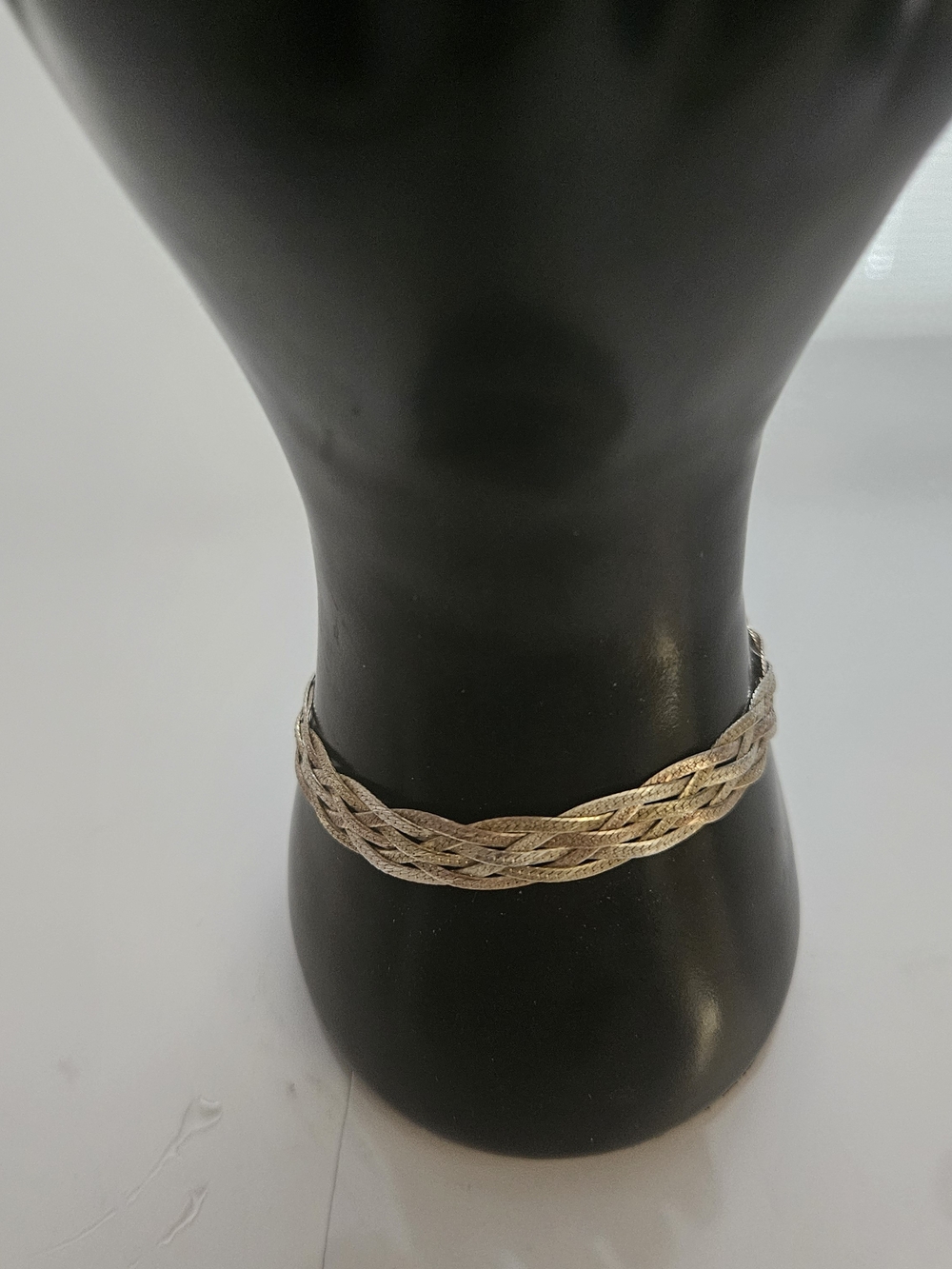 Sterling Silver Multi-Strand Braided Herringbone Chain Bracelet
